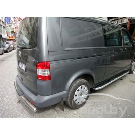 Боковые пороги (подножки) "ALYANS" для Caravelle T5 (короткая база) 